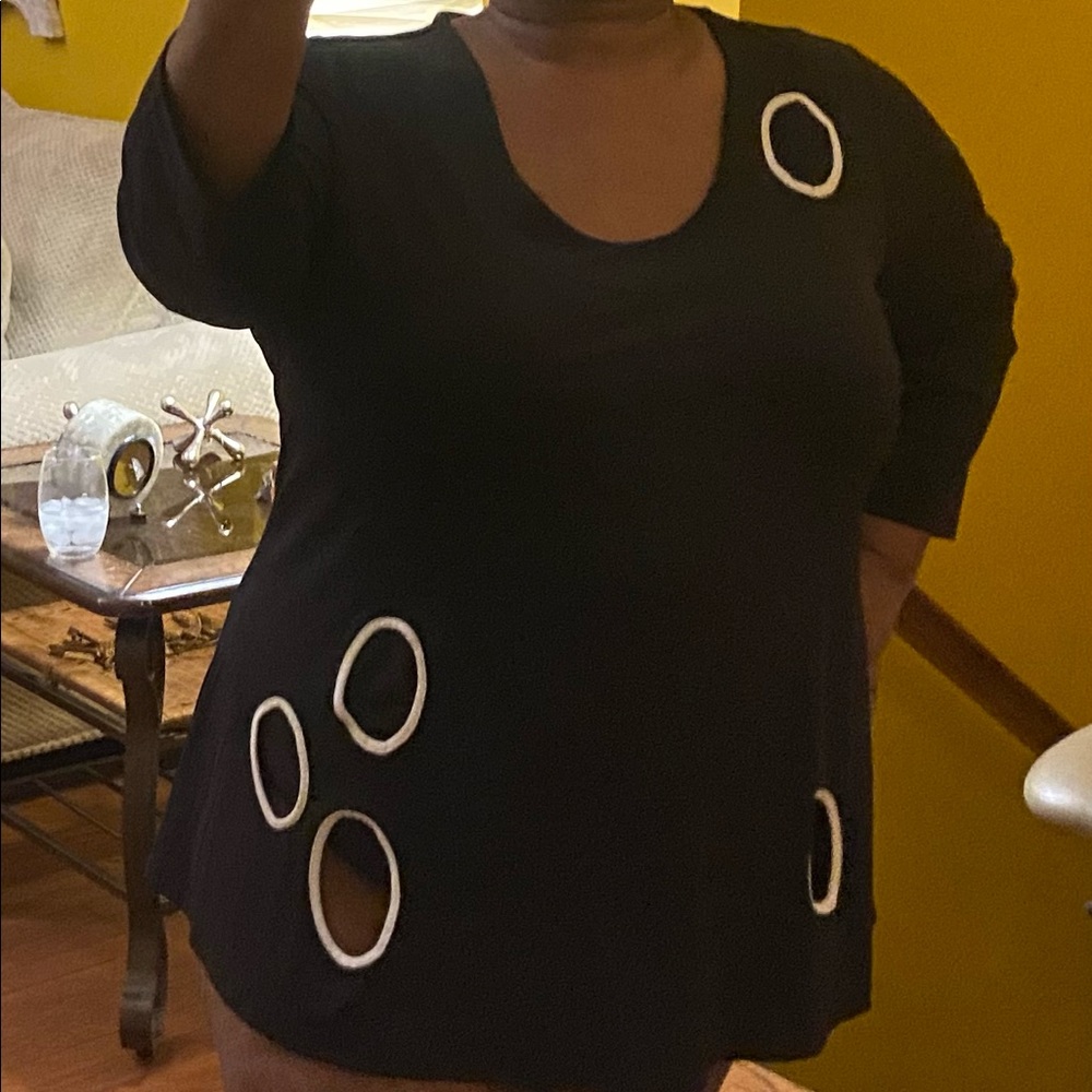 Midnight Velvet oversized tunic